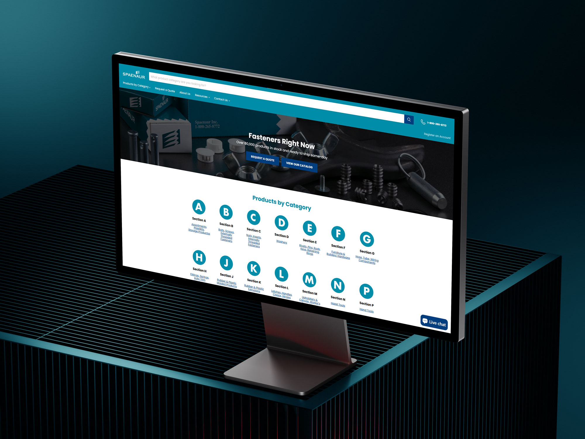 Spaenaur website homepage